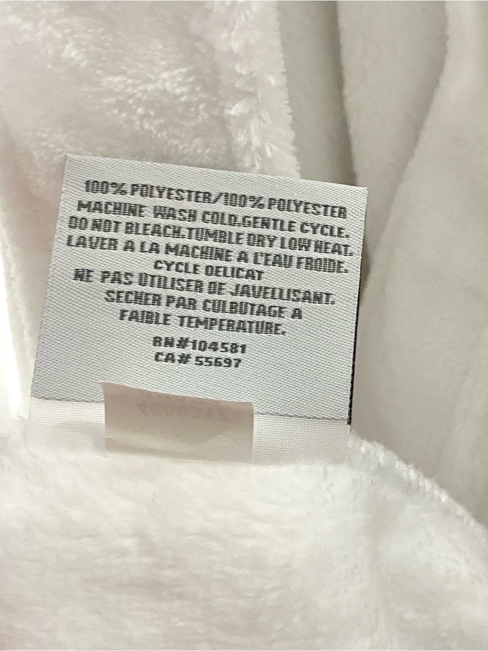New Restoration Hardware Luxury Plush Long Robe Women’s XS White - Picture 10 of 11